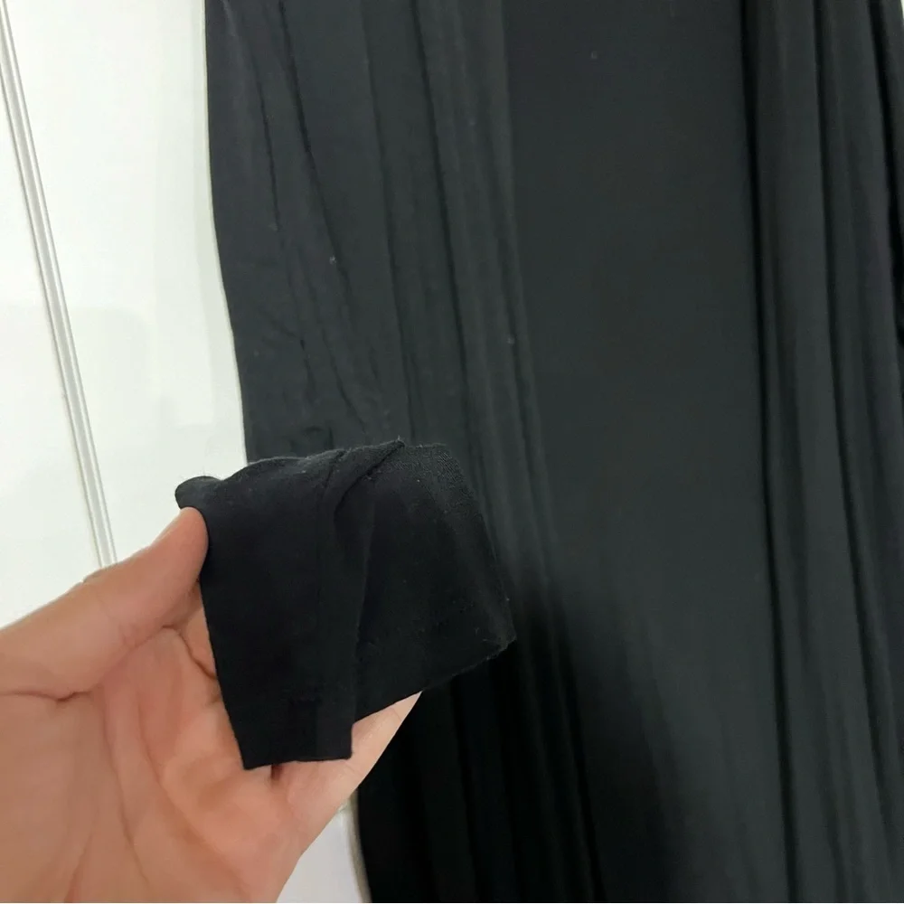 Vince Camuto Drape Open Front Lightweight Sweater Black Size 1X - Picture 6 of 6